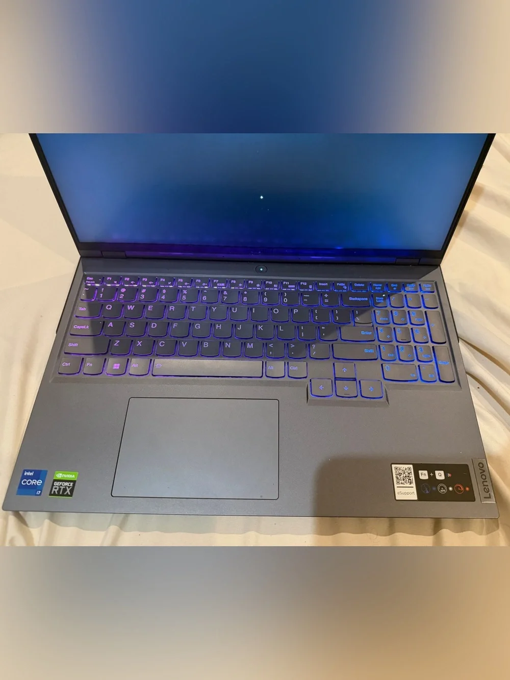 Lenovo Legion Laptop - Black with RGB Keyboard Lighting